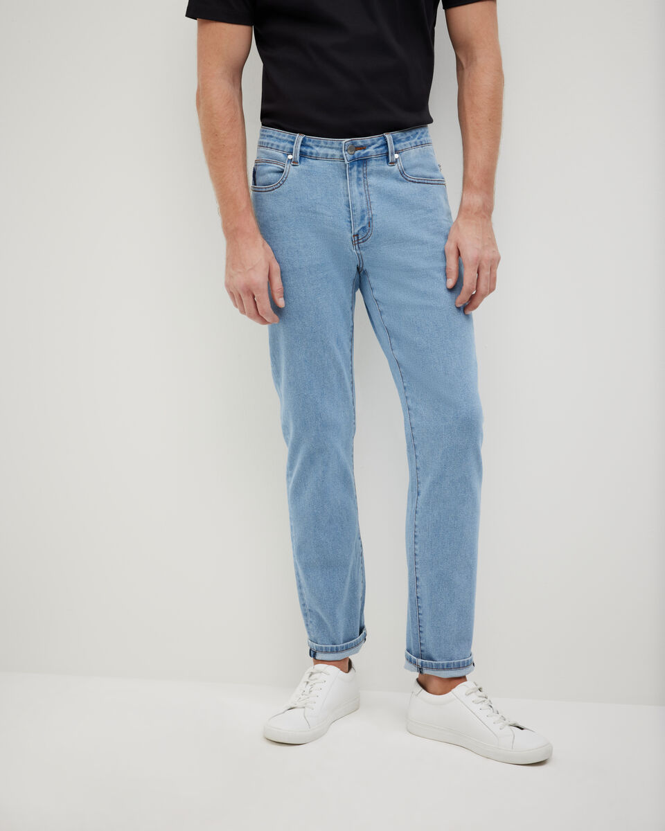 Better Denim Straight Leg Jeans, Light Indigo, hi-res